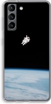 Case Company® - Samsung Galaxy S21 hoesje - Alone in Space - Soft Cover Telefoonhoesje - Bescherming aan alle Kanten en Schermrand