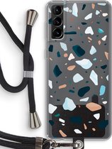 Case Company® - Samsung Galaxy S21 Plus hoesje met Koord - Terrazzo N°13 - Telefoonhoesje met Zwart Koord - Bescherming aan alle Kanten en Over de Schermrand