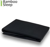 BambooSleep - 100% Bamboe hoeslaken voor matras | 90x210/220x30 cm | Puur Bamboe | Zijdezacht | Temperatuur Regulerend | Kleur zwart