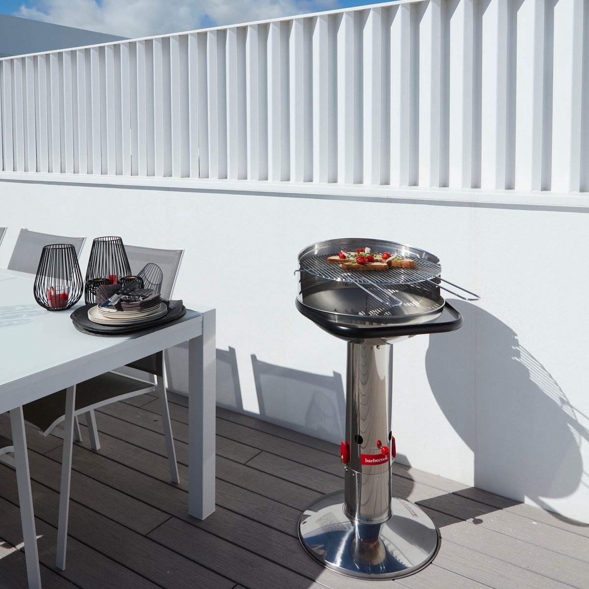 Barbecook Loewy 50 - Houtskool BBQ barbecue - Grilloppervlak 47.5cm - Incl. Windscherm, BBQ rooster en asopvangpot - RVS – foto 6