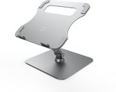 Case2go - Verstelbare Laptopstandaard - Universele laptopstandaard - Aluminium - Zilver
