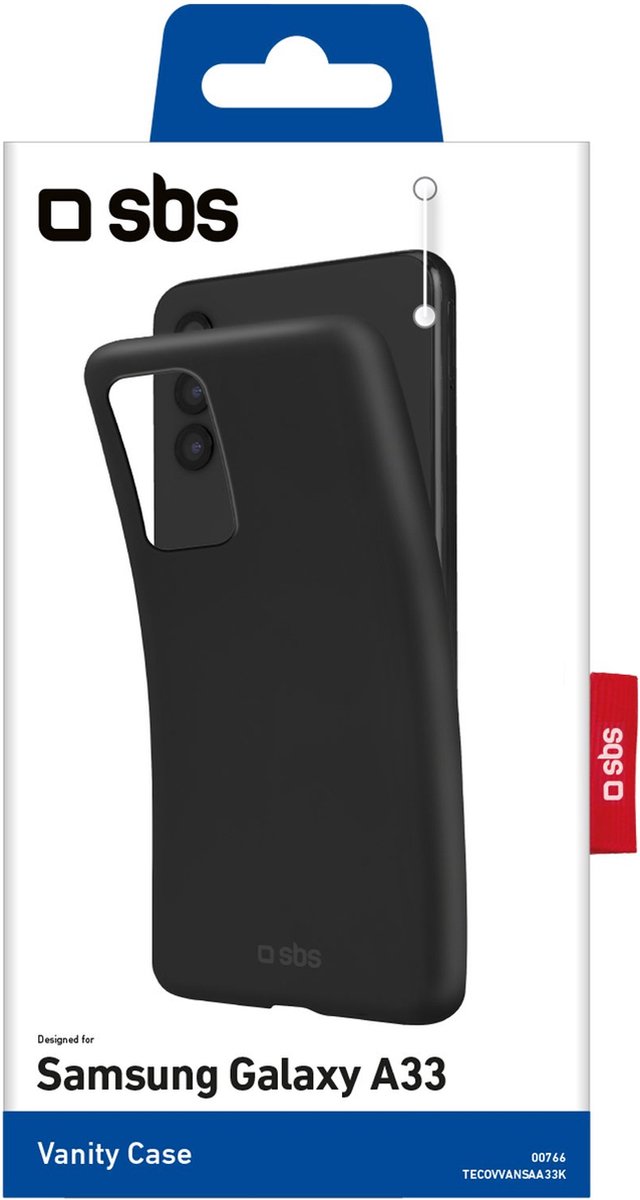 SBS TECOVVANSAA33K – Zwarte TPU-hoes voor Samsung Galaxy A33 (6,4")