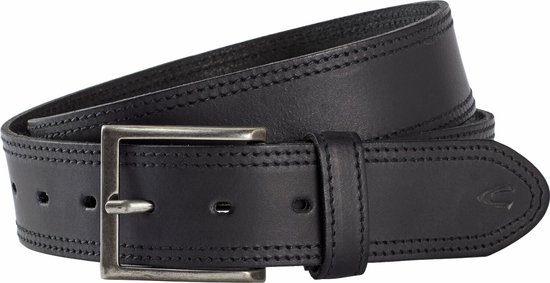 camel active Riem van hoge kwaliteit leer - Maat menswear-S - Zwart