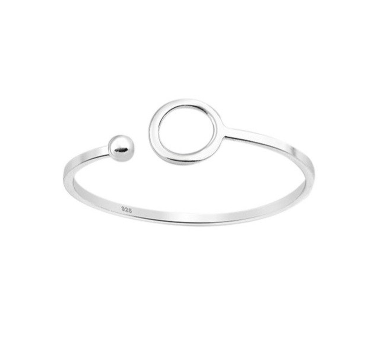 Ring vrouw verstelbaar - Multimaat ring dames verstelbaar zilver 925 Roccia - met geschenkverpakking van Sophie Siero - Sieraden voor dames