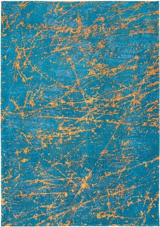 Tapis Louis de Poortere Mad Men Stellar Lightning Turquoise 9218 - dim. 200 x 280 cm