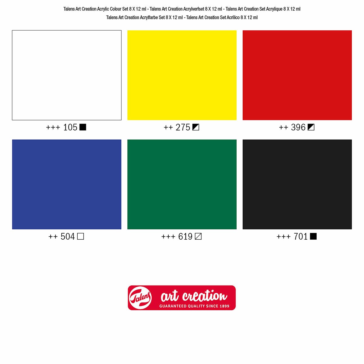 Talens Art Creation Acrylverf Set 6 x 75 ml — afbeelding 6