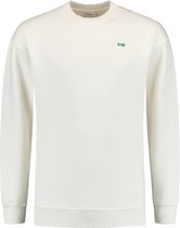 Purewhite -  Heren Relaxed Fit   Sweater  - Wit - Maat XXL