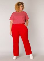 YESTA Jewy Jersey Shirt - Red/White - maat 0(46)