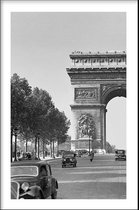 Walljar - Arc de Triomphe '36 - Muurdecoratie - Poster met lijst