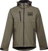 PADELBAAS Heren Softshell Army Geborduurd XL