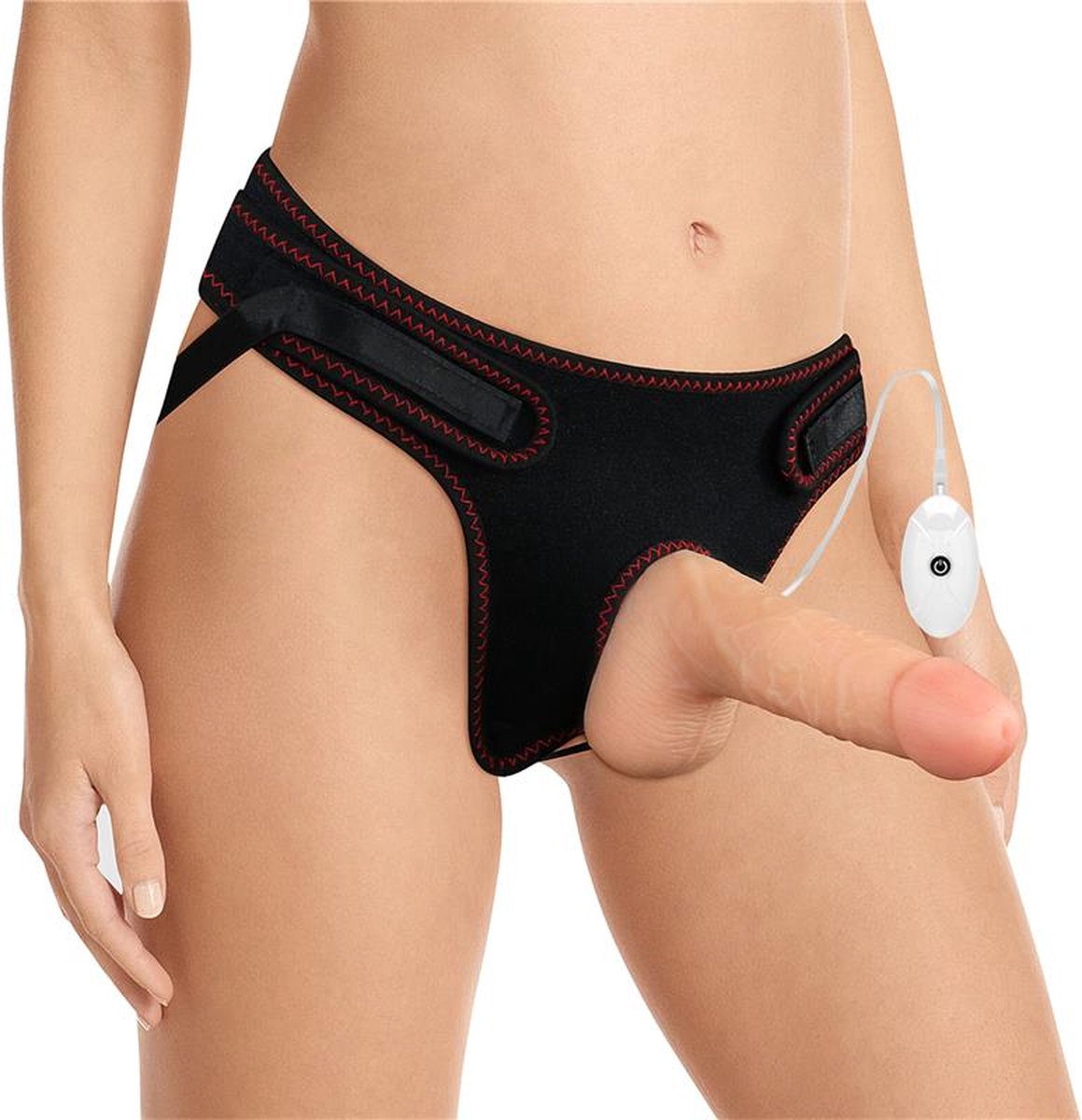 Goedkoopste Strap-on with Vibrating Dildo and Remote Control 7.0
