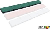 Secuplay Rubber Gazonrand - 100x10x3,6cm - Groen - Pakket van 10 stuks