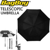 Bagboy Telescopic Umbrella, zwart