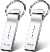 2x Allocat USB 2.0 Stick 64 GB waterdicht metaal flash drive memory stick