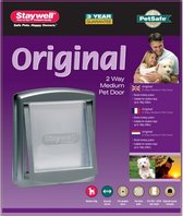 Petsafe 757 Hondenluik - Medium - Zilver/Tranparant
