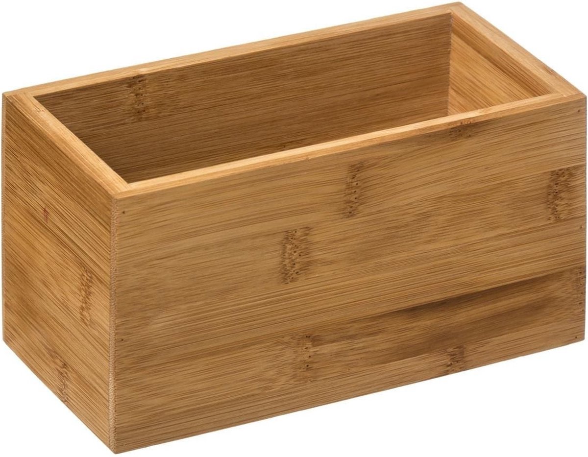 Set van 3x stuks 5five sieraden / make-up houder - box - 18 x 9 x 9,5 cm - bamboe hout - organizer bakje - badkamer — cadeau in Wonen & Interieur - foto 2