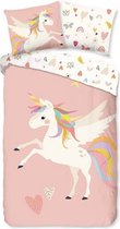 Good Morning Unicorn Dekbedovertrek - Junior - 120x150 cm - Multi