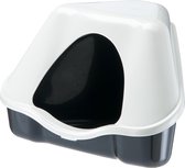 Ferplast hoektoilet nora 1C lettiera zwart - 18x13x11cm