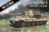 1:35 Das Werk 35013 PzKpfwg. VI Ausf.B Tiger II - Sd.Kfz.182 - s.Pz.Abt.505 Plastic Modelbouwpakket