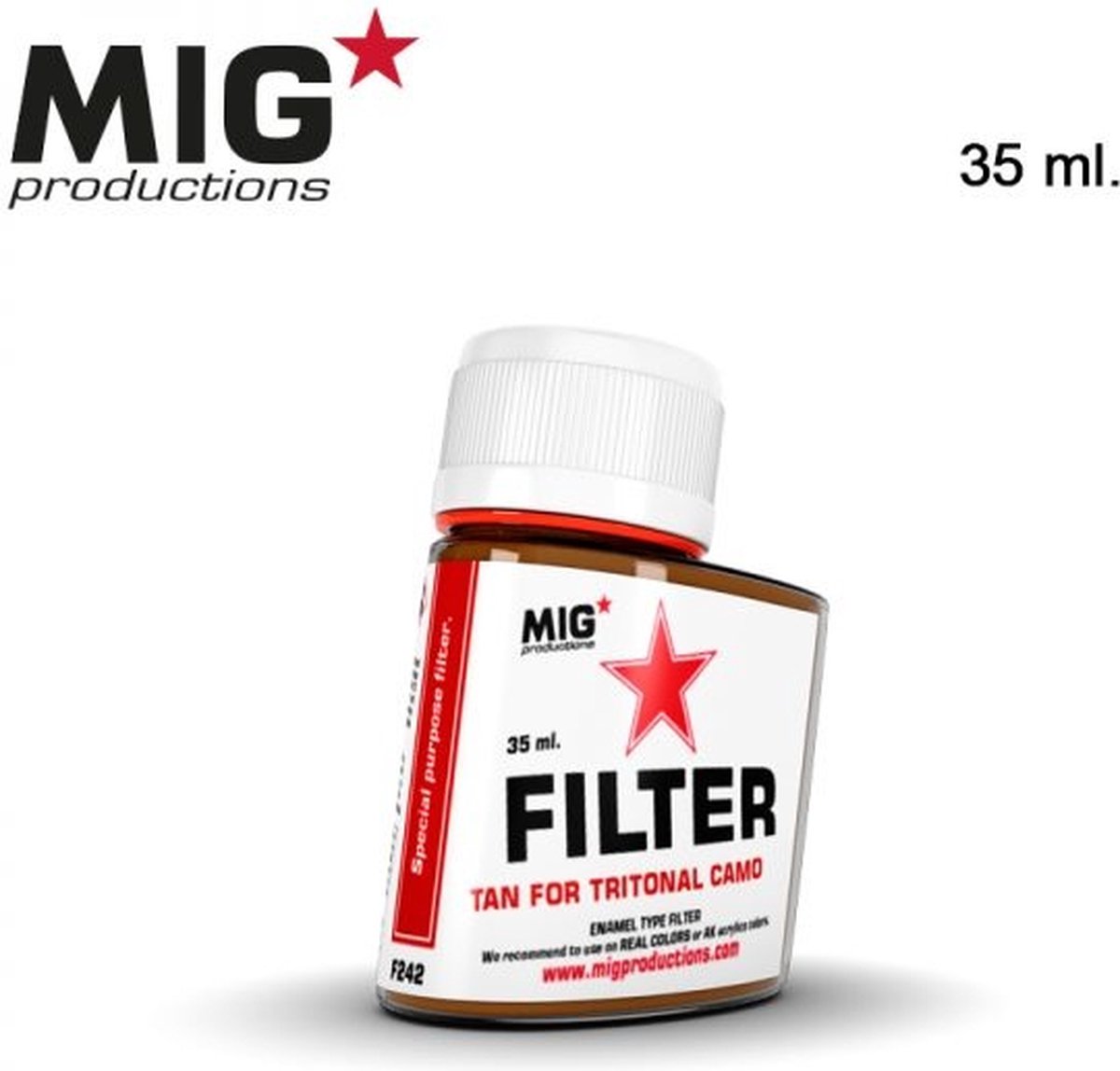 MIG Productions - F242 - Tan Filter for Tritonal Camo - 35ml -
