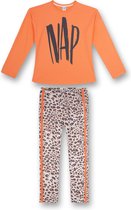 Sanetta pyjama meisje Panther Orange NAP maat 164