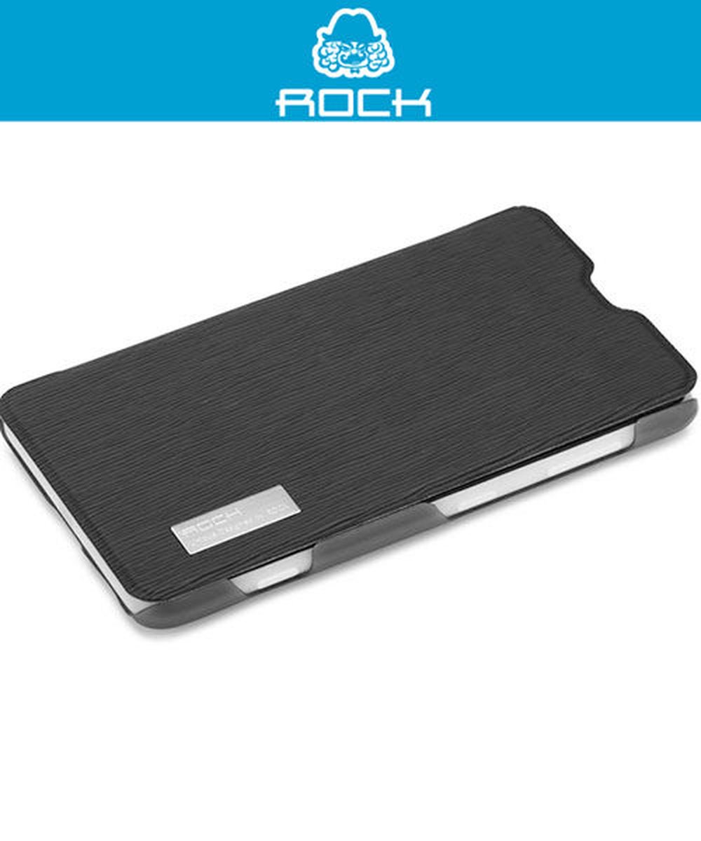 Rock Elegant Side Flip Case Black Nokia Lumia 625