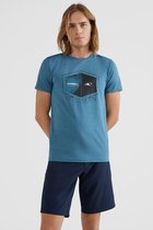 O'Neill T-Shirt Men BREAKER O'NEILL HYBRID Blue Coral Xl - Blue Coral 87% Polyester, 13% Elastane Round Neck