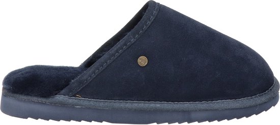 Warmbat Classic Unisex Suede Heren Sloffen - Donkerblauw - Maat 45