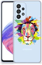 Telefoonhoesje Samsung Galaxy A53 5G Back Cover Siliconen Hoesje Super als Cadeautjes voor Jongens Lion Color