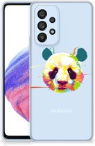 Back Case TPU Siliconen Hoesje Geschikt voor Samsung Galaxy A53 5G Smartphone hoesje Panda Color