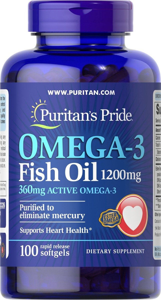 Puritan's Pride Omega-3 Fish Oil 1200 mg (360 mg Active Omega-3)