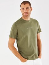 Crewneck T-shirt Mannen - Army Green - Maat M