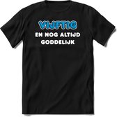 50 Jaar Goddelijk - Feest kado T-Shirt Heren / Dames - Wit / Blauw - Perfect Verjaardag Cadeau Shirt - grappige Spreuken, Zinnen en Teksten. Maat XXL