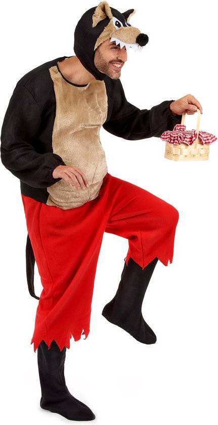 WIDMANN - Grote boze wolfsprookes outfit voor volwassenen - XXL