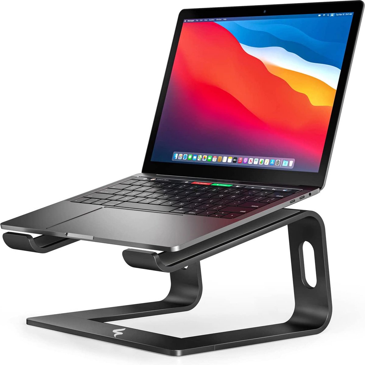 SWILIX ® Laptop Standaard - Tablet Houder - 10 t/m 19 inch - Ergonomisch werken - Draagbaar Laptop Stand - Zwart