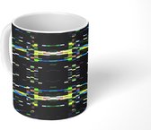 Mok - Koffiemok - Glitch - Patronen - Computer - Mokken - 350 ML - Beker - Koffiemokken - Theemok