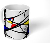 Mok - Koffiemok - Patronen - Abstract - Kunst - Mokken - 350 ML - Beker - Koffiemokken - Theemok