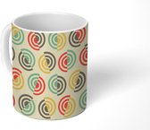 Mok - Koffiemok - Patronen - Abstract - Vintage - Mokken - 350 ML - Beker - Koffiemokken - Theemok