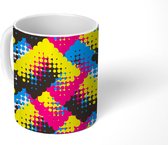 Mok - Koffiemok - Retro - Design - Stippen - Mokken - 350 ML - Beker - Koffiemokken - Theemok