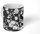 Mok - Koffiemok - Bloemen - Design - Koi - Mokken - 350 ML - Beker - Koffiemokken - Theemok