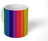 Mok - Koffiemok - Regenboog - Patronen - Pride - Mokken - 350 ML - Beker - Koffiemokken - Theemok