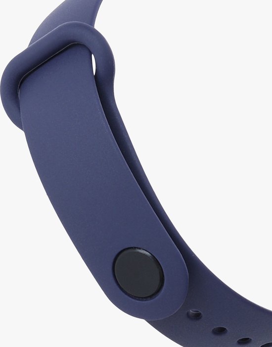 kwmobile 2x armband geschikt voor Xiaomi Mi Smart Band 6 / Mi Band 6 / Band 5 - Bandjes voor fitnesstracker in zwart / donkerblauw - kwmobile