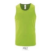 2 Pack Sol's Neon Groene effen Tanktop M
