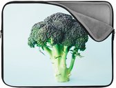 Laptophoes 15 inch  | Broccoli | Zachte binnenkant | Luxe Laptophoes | Kwaliteit Laptophoes met foto