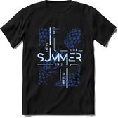 Crazy Summer | TSK Studio Zomer Kleding  T-Shirt | Donkerblauw | Heren / Dames | Perfect Strand Shirt Verjaardag Cadeau Maat XXL