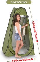 Temz® Douchetent - Camping Douche - Omkleedtent - Pop-up Tent - Camping Toilet - Wc Tent - Toilettent - Wc Tent Camping - Camping Douchezak - Draagbare Douche - 120x120x210 cm - Wa