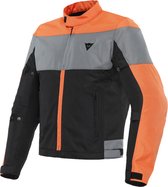 Dainese Elettrica Air Tex Jacket Black Flame Orange Charcoal - Maat 52