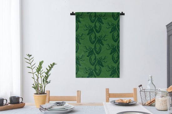 Tapisserie - Tapisserie - Motifs - Vert - Cerf - 60x90 cm - Tapisserie