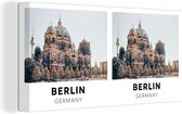 Canvas Schilderij Berlijn - Duitsland - Architectuur - 40x20 cm - Wanddecoratie