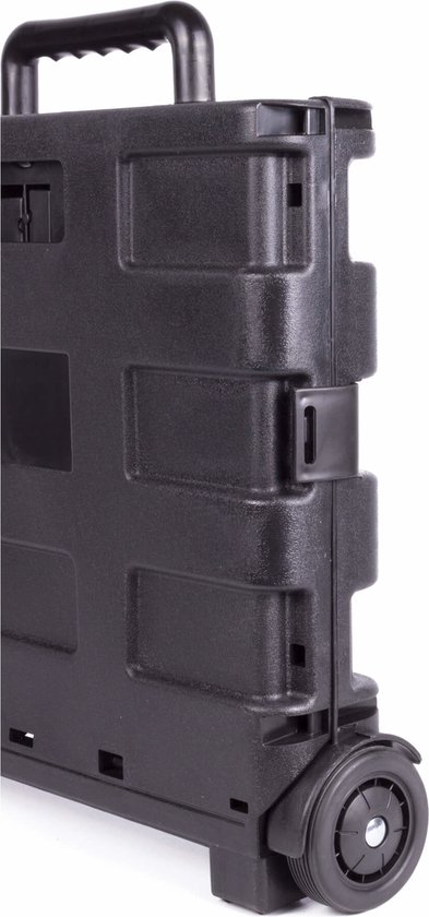 Chariot Höfftech avec caisse pliable - Max. 25 Kg - 40 Litre - Poignée télescopique